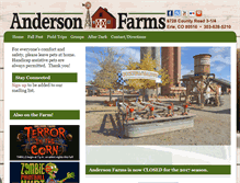 Tablet Screenshot of andersonfarms.com